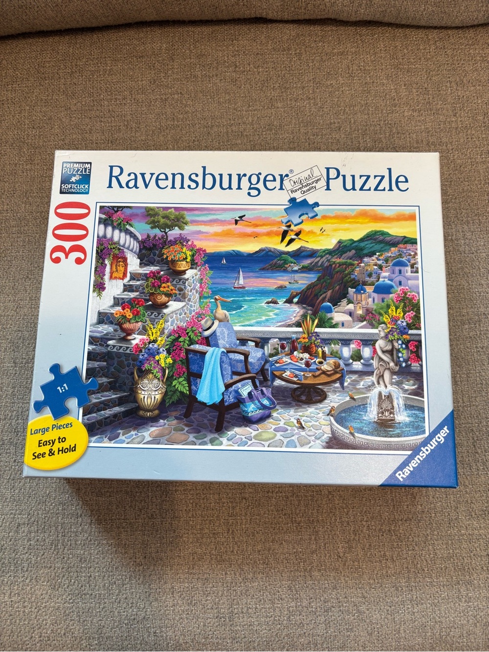 Ravensburger 300 Large Format pieces - Nancy Wernersbach: Santorini Sunset